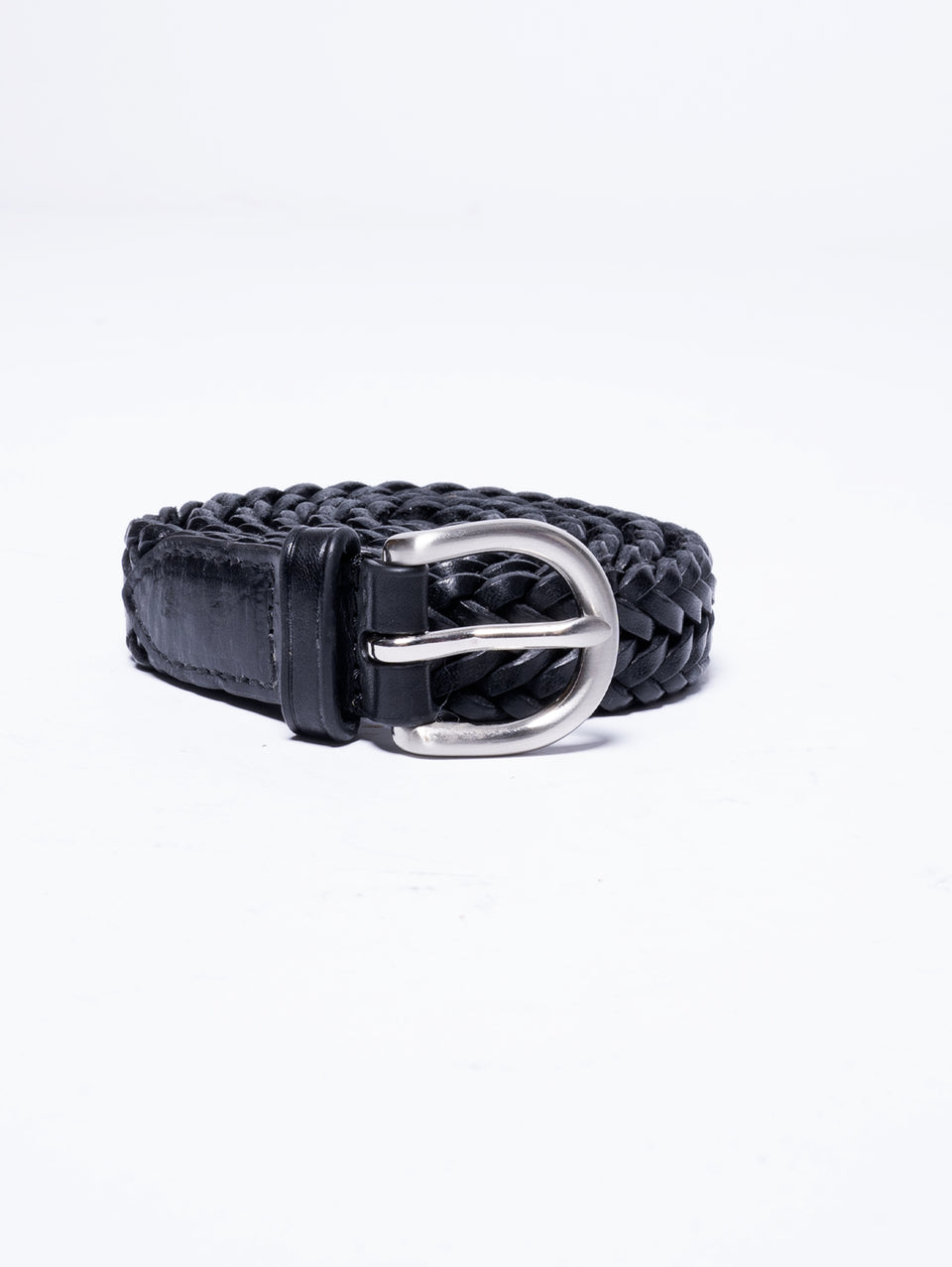 DRAGON DIFFUSION Cintura Sottile in Pelle Nero