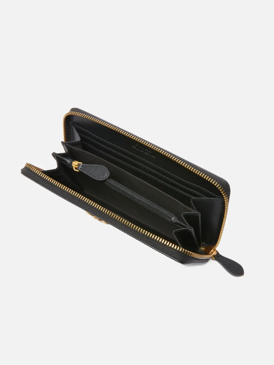PINKO Portafoglio Zip Around in Pelle Nero Vendita Economica