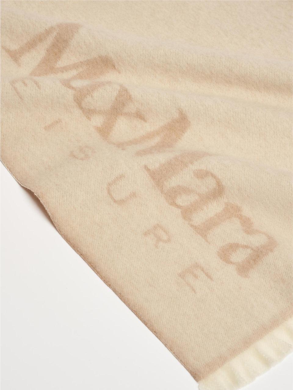 MAX MARA LEISURE Stola con Lavorazione Jacquard Bianco Spedizione gratuita