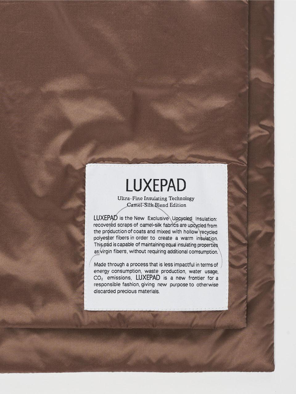 MAX MARA LEISURE Stola in Nylon con Imbottitura Luxepad Nocciola Sconto di tempo limitato