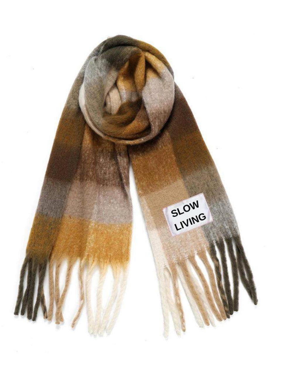 VERB TO DO Maxi Sciarpa Slow Living Multicolore Offerta speciale
