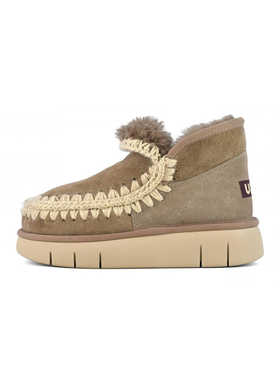 MOU Stivaletto in Montone Sneakers Bounce Grigio