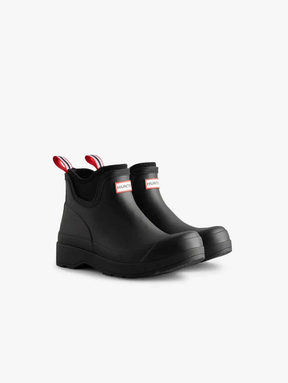 HUNTER Stivaletti Play Chelsea in Neoprene e Gonna Nero Smaltimento dello stoccaggio