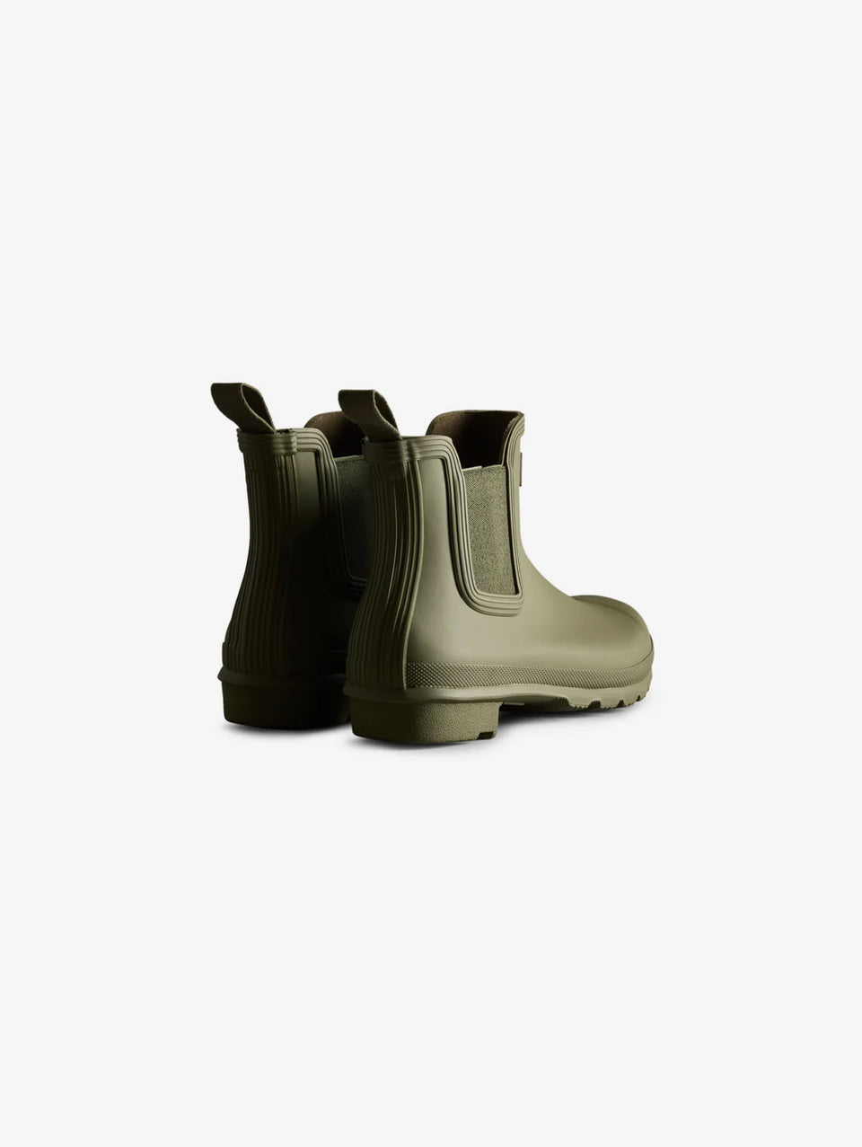 HUNTER Stivaletti Chelsea in Gomma con Elastico Verde Latest fashion