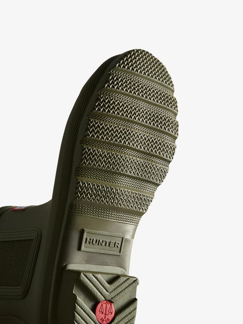 HUNTER Stivaletti Chelsea in Gomma con Elastico Verde Latest fashion
