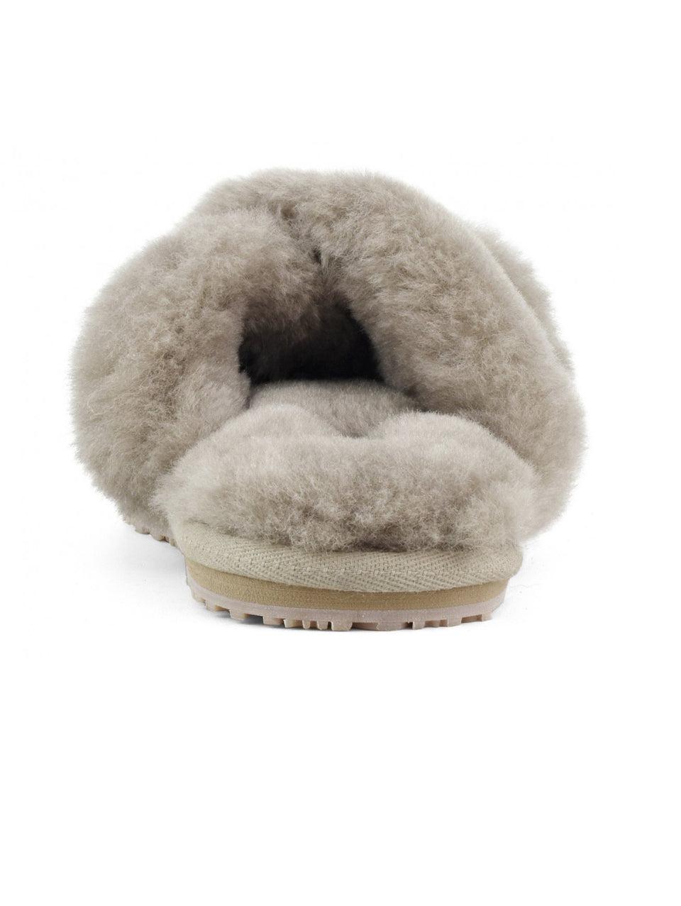 MOU Slippers in Montone Incrociato Grigio Lightning offer