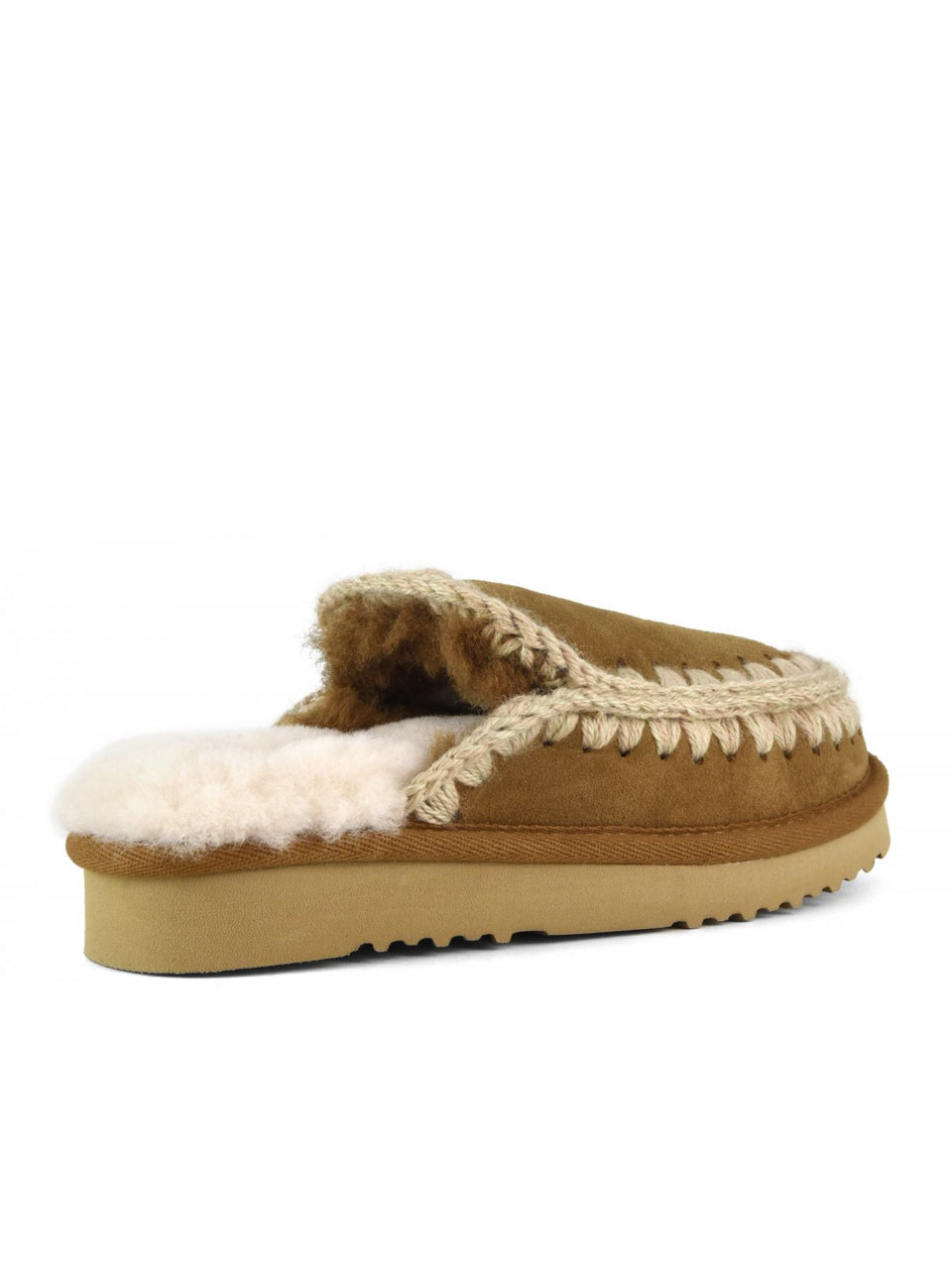 MOU Ciabatta Eskimo Slipper Cognac Grandi sconti