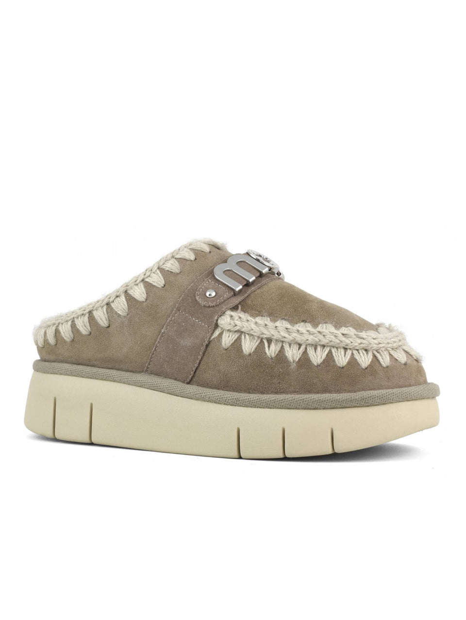 MOU Pantofole Bounce Clog Metal Logo Grigio Bestseller