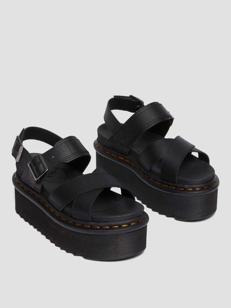 DR. MARTENS Sandali con Suola Platform Voss Quad Nero Offerta settimanale