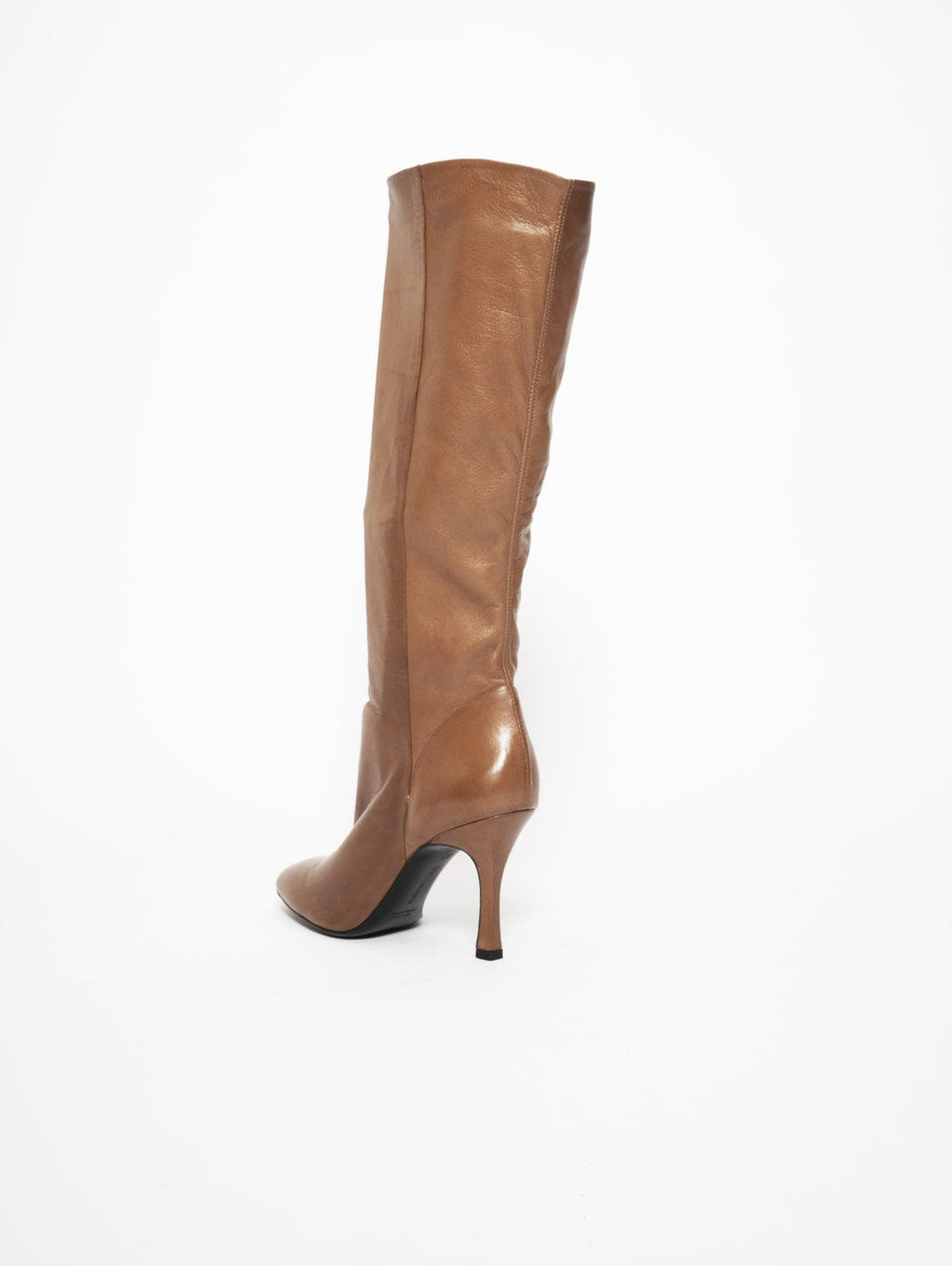 ALDO CASTAGNA Stivale Alto in Nappa Marrone Fino al 50% di sconto