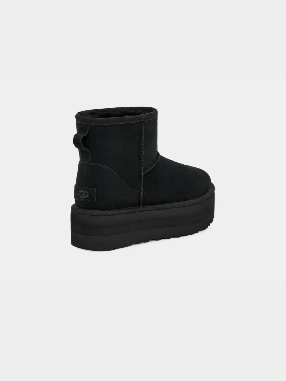 UGG Stivaletti in Montone con Plateau Mini Classic Nero Vendita