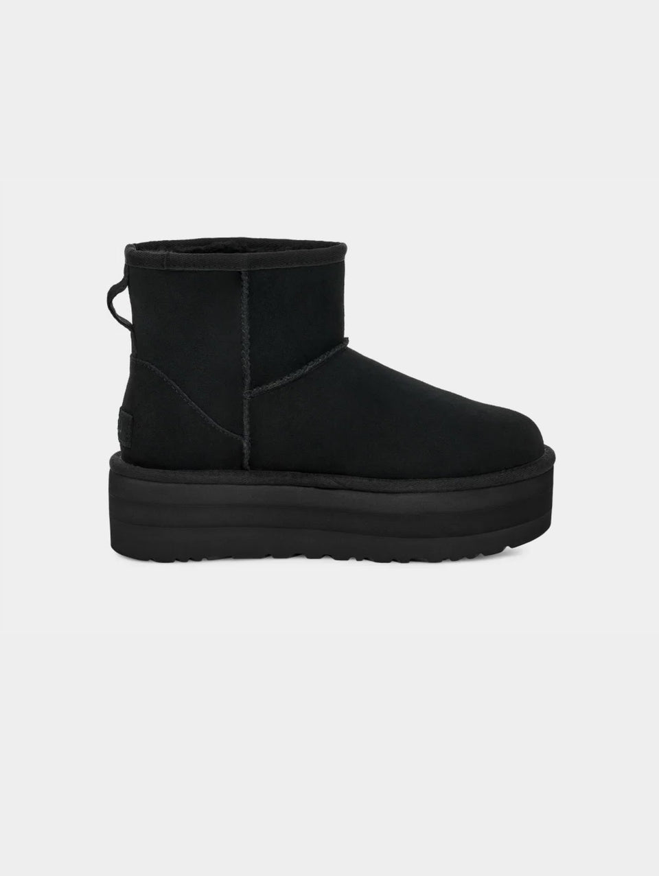 UGG Stivaletti in Montone con Plateau Mini Classic Nero Vendita