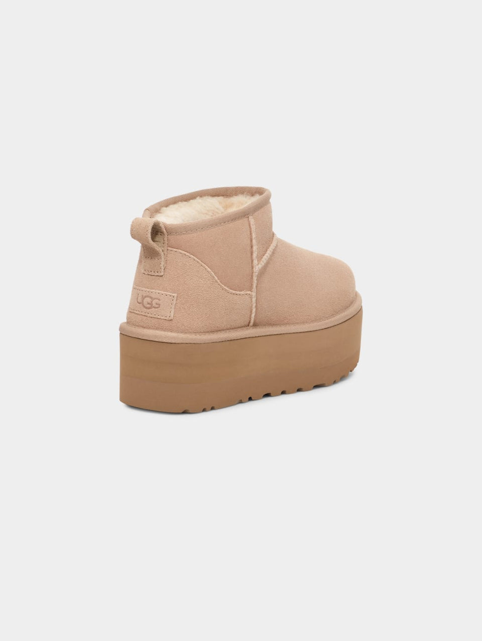 UGG Stivaletti con Plateau Ultra Mini Platform Sabbia Qualità Garantita