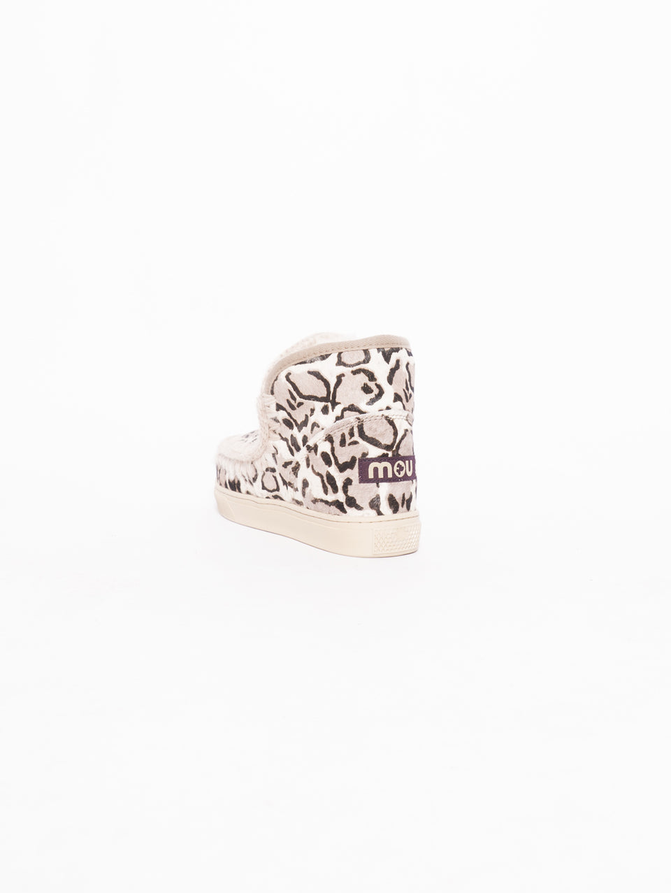 MOU Stivaletto con Stampe Leopardate Beige Fino Al -60%