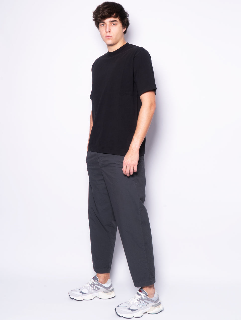BARENA VENEZIA Pantaloni Jogger Relaxed in Cotone Ameo Piombo Offerta Pasqua