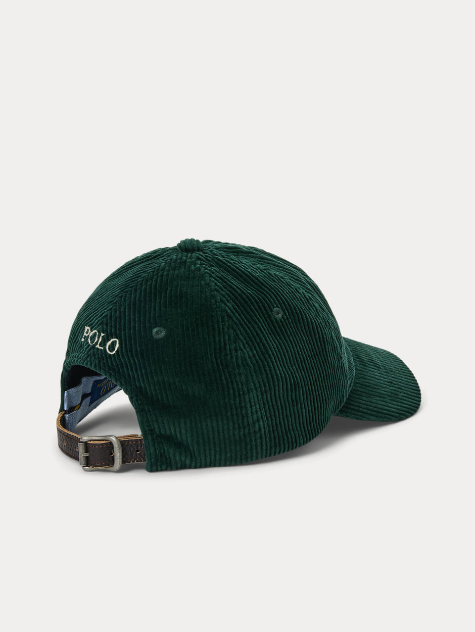 RALPH LAUREN Cappello in Velluto a Coste Verde Offerta Anniversario
