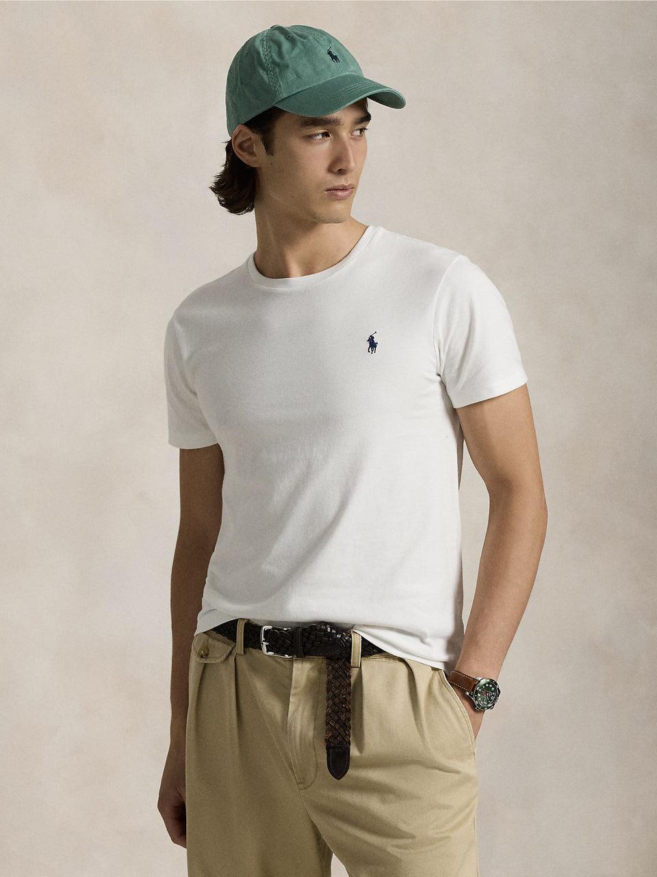 RALPH LAUREN T-shirt in Cotone Basica Bianca Offerte stagionali