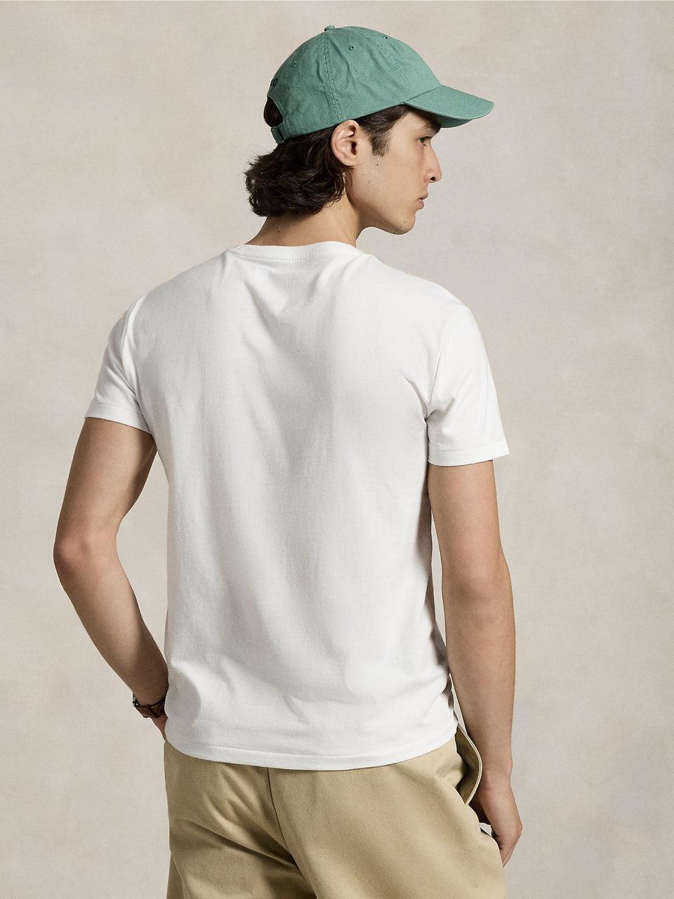RALPH LAUREN T-shirt in Cotone Basica Bianca Offerte stagionali