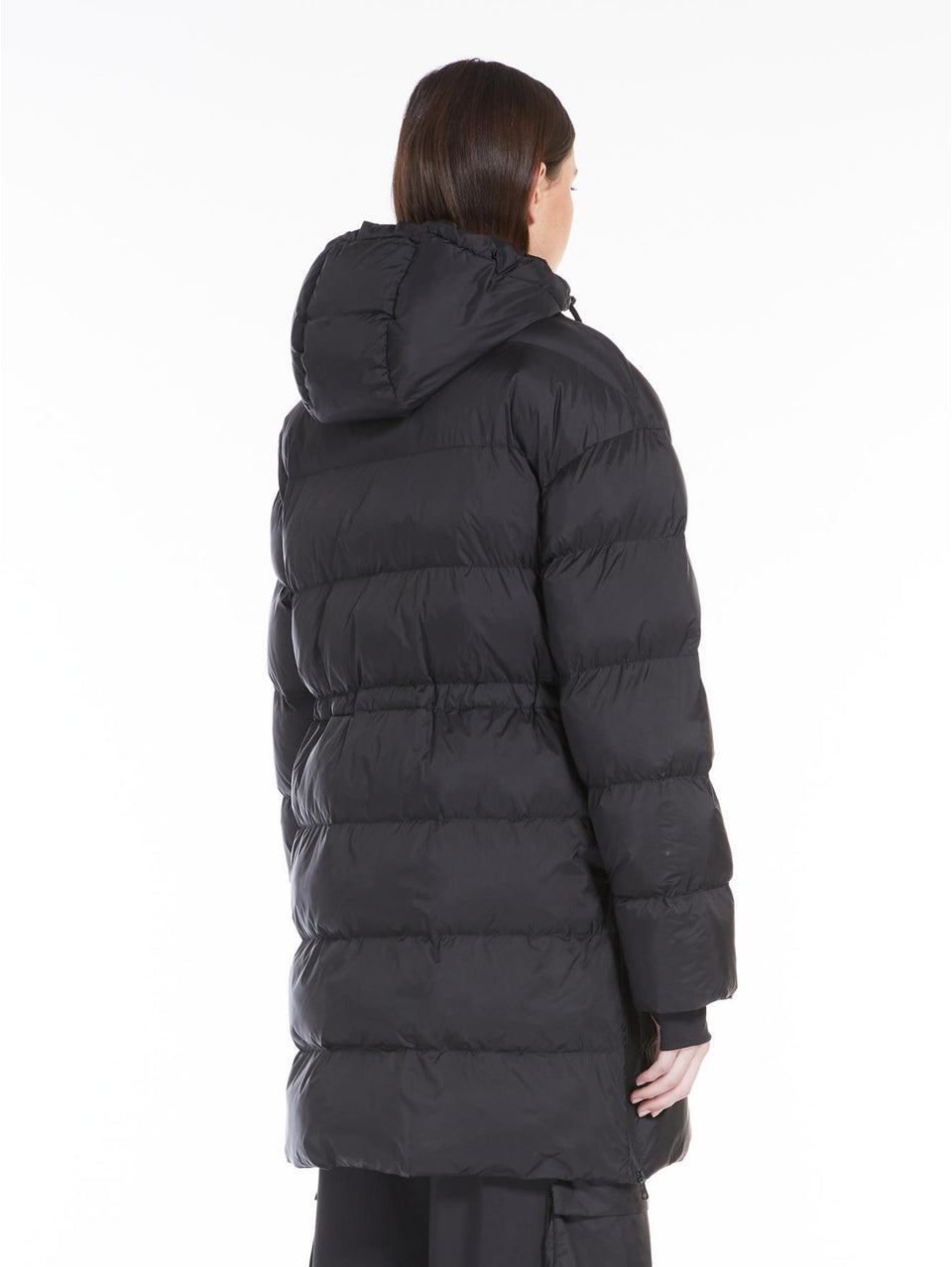 MAX MARA LEISURE Piumino in Tela di Nylon con Imbottitura in Luxepad Nero Offerte speciali