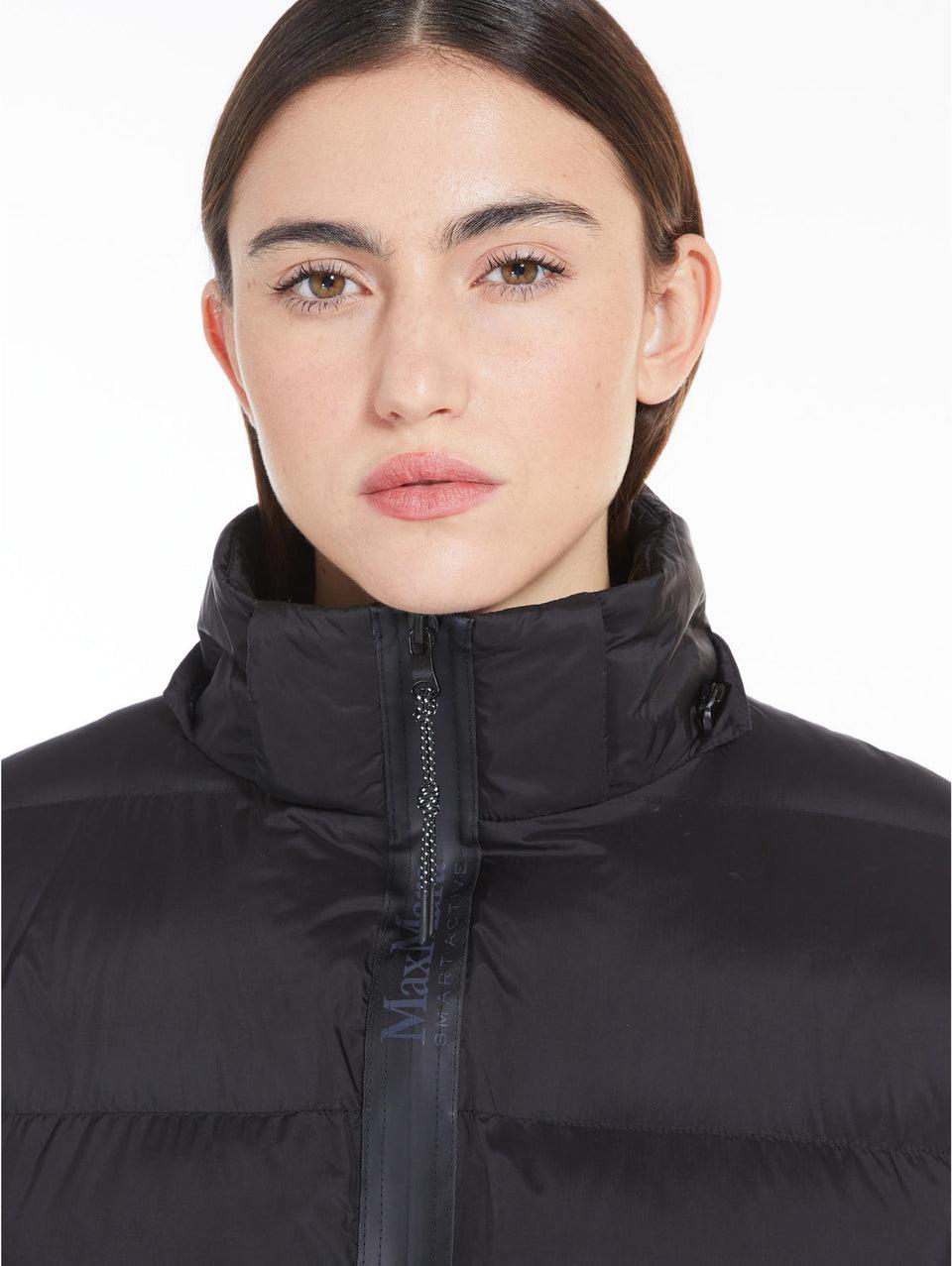 MAX MARA LEISURE Piumino in Tela di Nylon con Imbottitura in Luxepad Nero Offerte speciali
