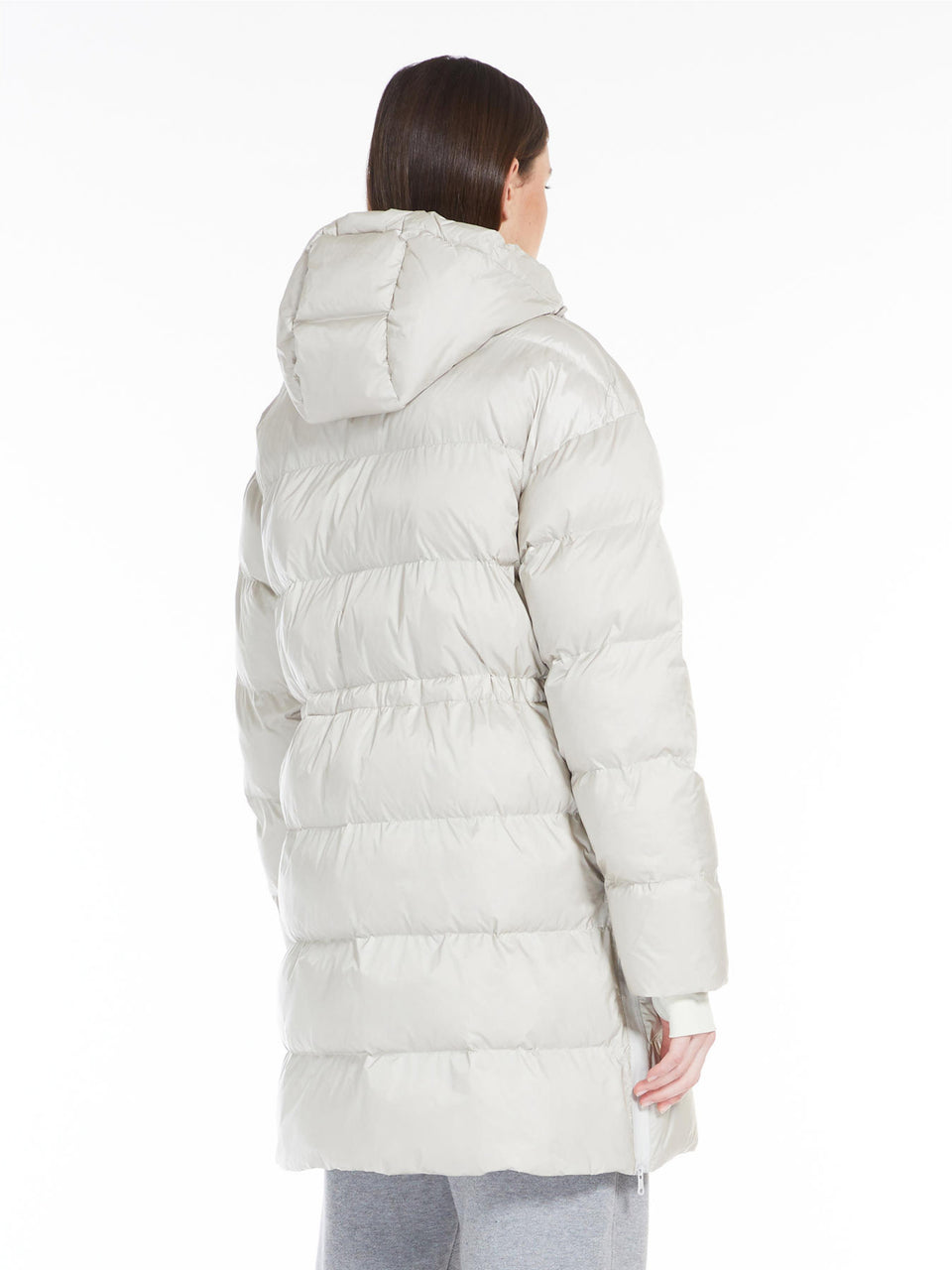 MAX MARA LEISURE Piumino in Tela di Nylon con Imbottitura in Luxepad Ghiaccio Ritorno libero