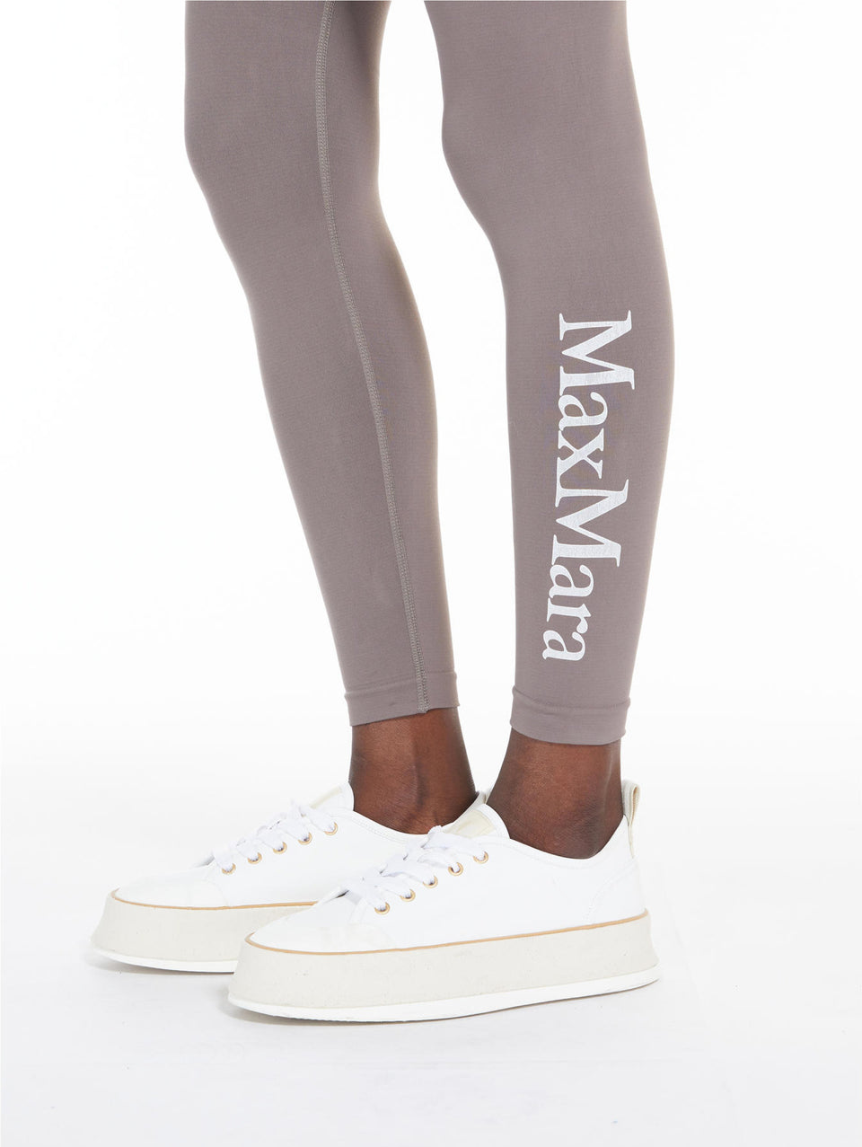 MAX MARA LEISURE Leggins in Tessuto Tecnico Bistretch Nocciola Only for today