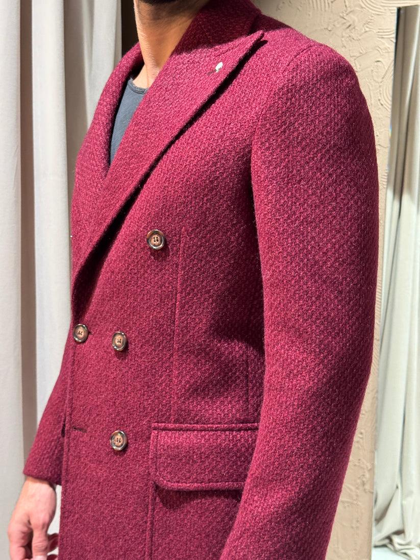 Underground Couture Cappotto Langella Bordeaux Vendita Economica