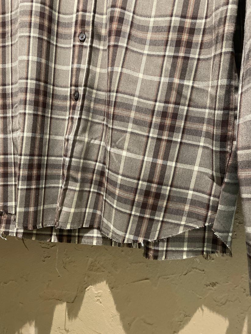Underground Couture Camicia Quadri Marrone Liberty Rose I Più Venduti