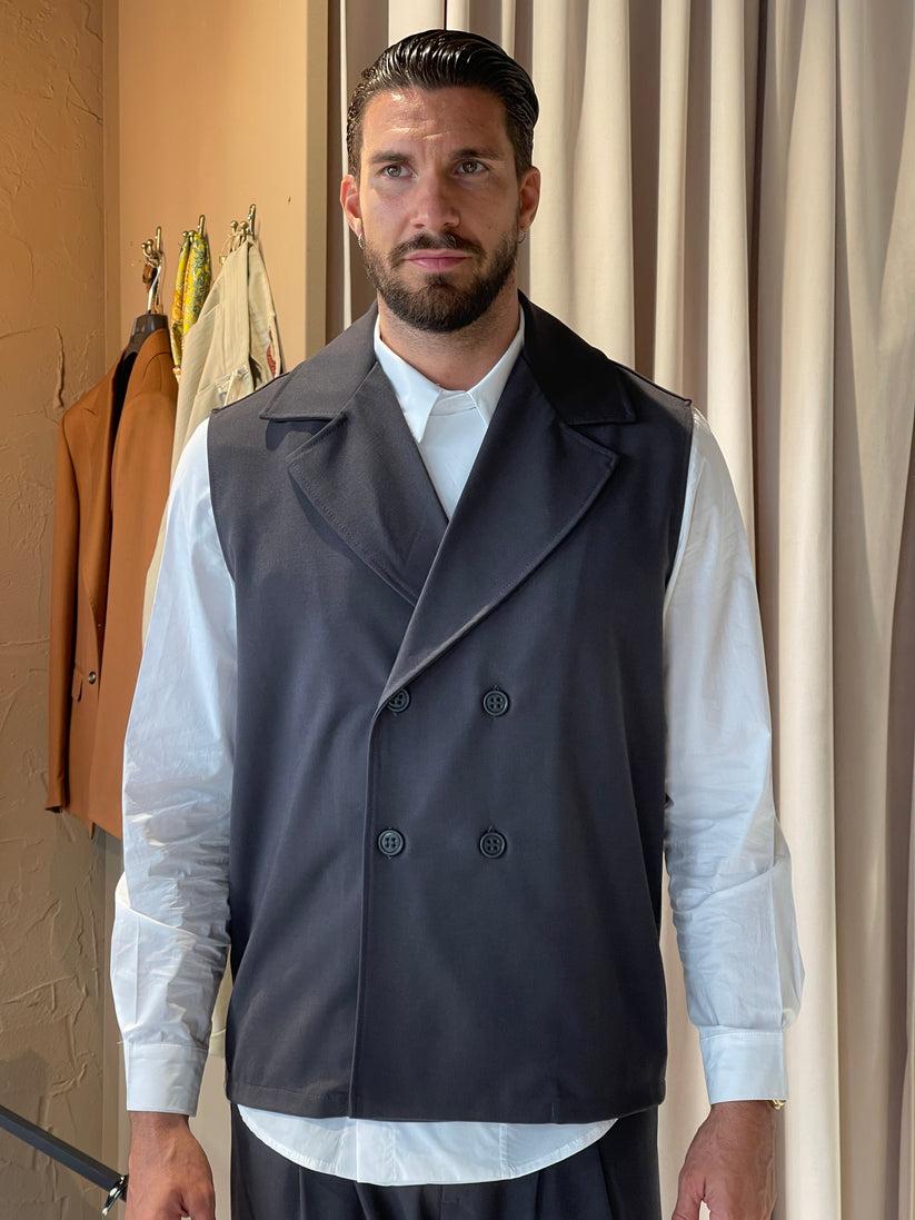 Underground Couture Giacca Doppio petto Smanicata Consegna Veloce