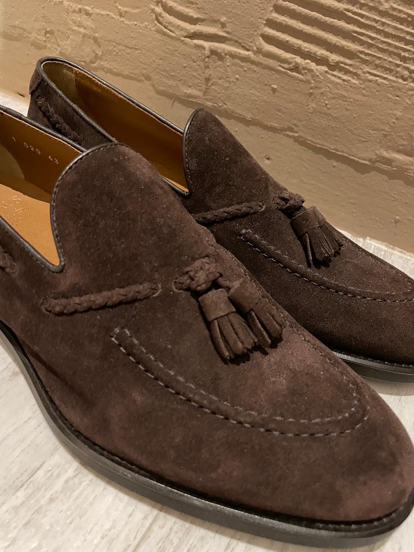 Underground Couture Mocassino Testa di moro Camoscio Vendita Calda