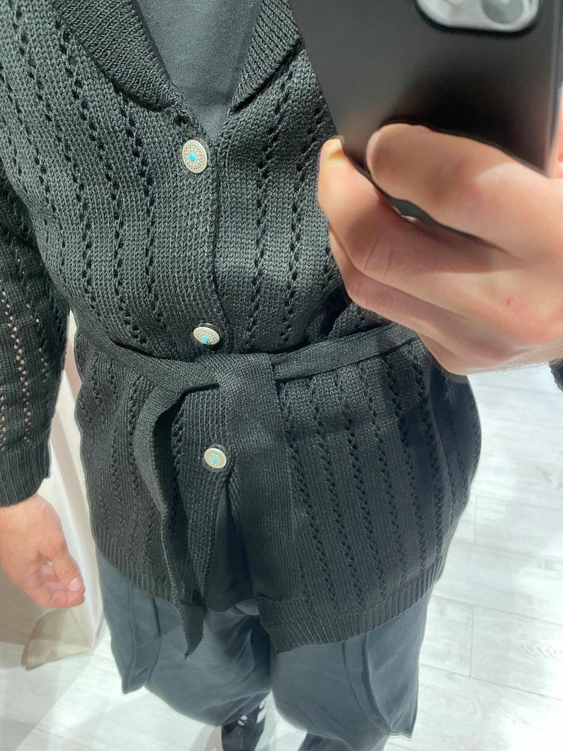 Underground Couture Cardigan Traforato Nero Promozione