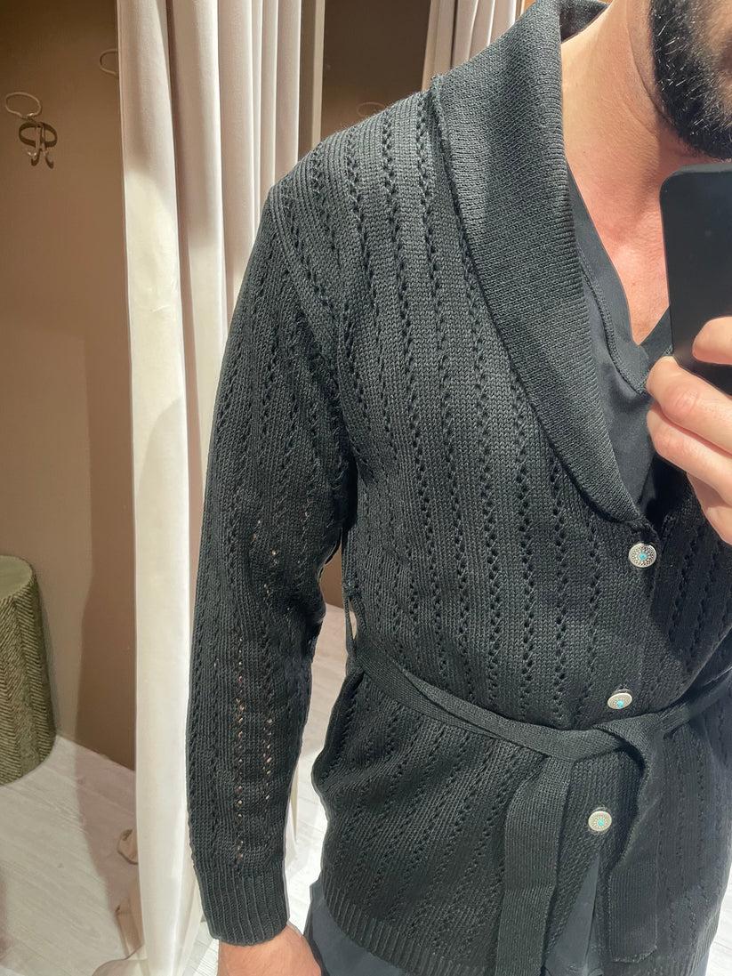 Underground Couture Cardigan Traforato Nero Promozione