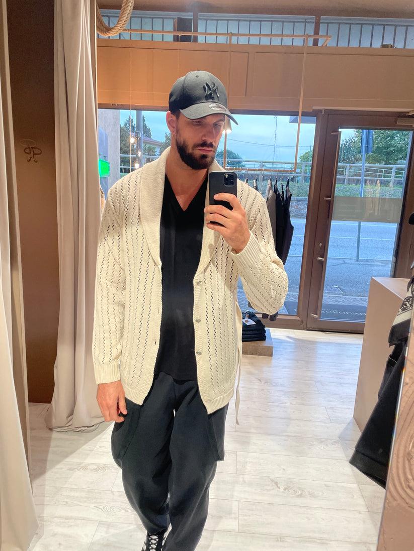 Underground Couture Cardigan Traforato Panna Spedizione Gratuita