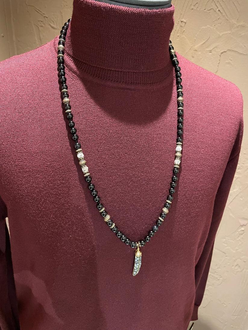 Underground Couture Collana Onice Bianco Vendita Economica