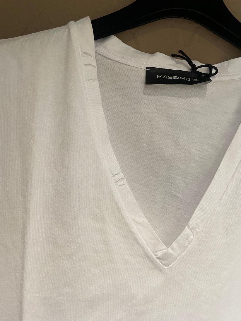 Underground Couture T-shirt Formentera Bianca In Linea