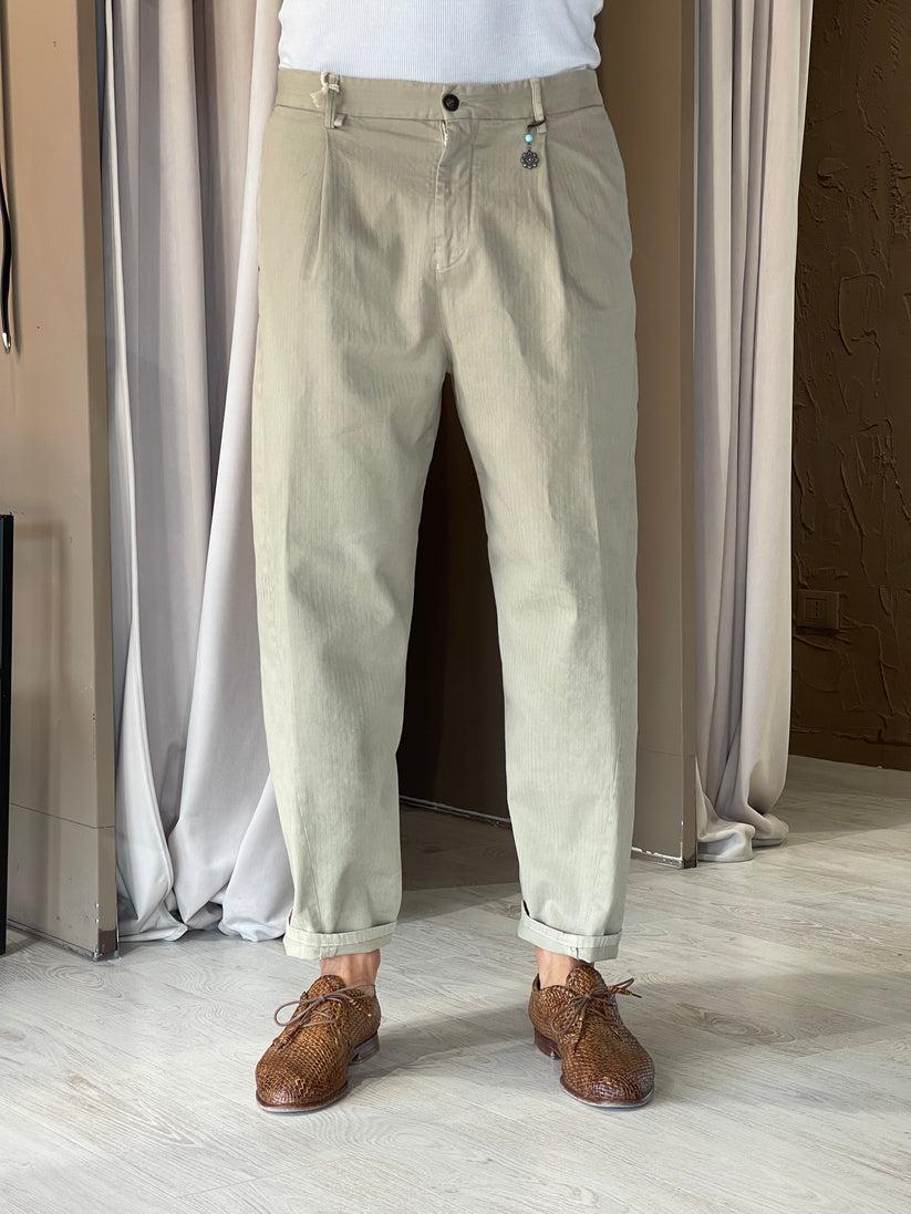 Underground Couture Pantalone Beige Telacruda Economico