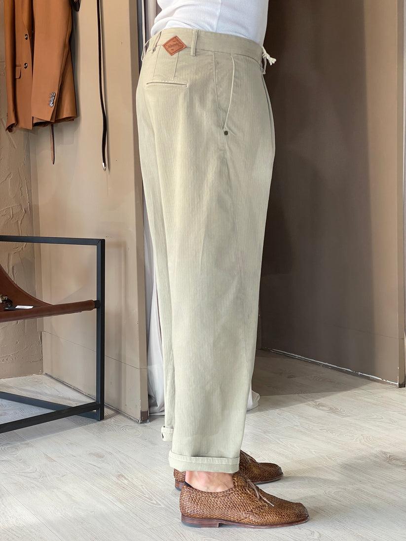 Underground Couture Pantalone Beige Telacruda Economico