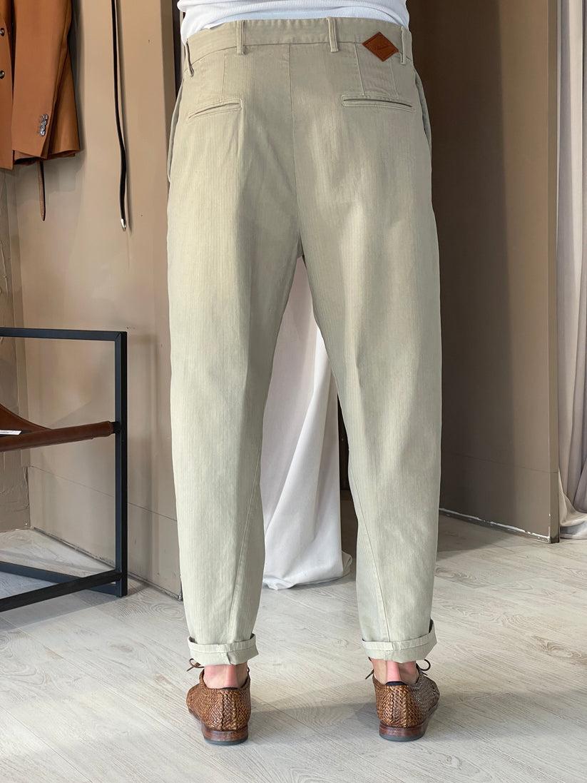 Underground Couture Pantalone Beige Telacruda Economico