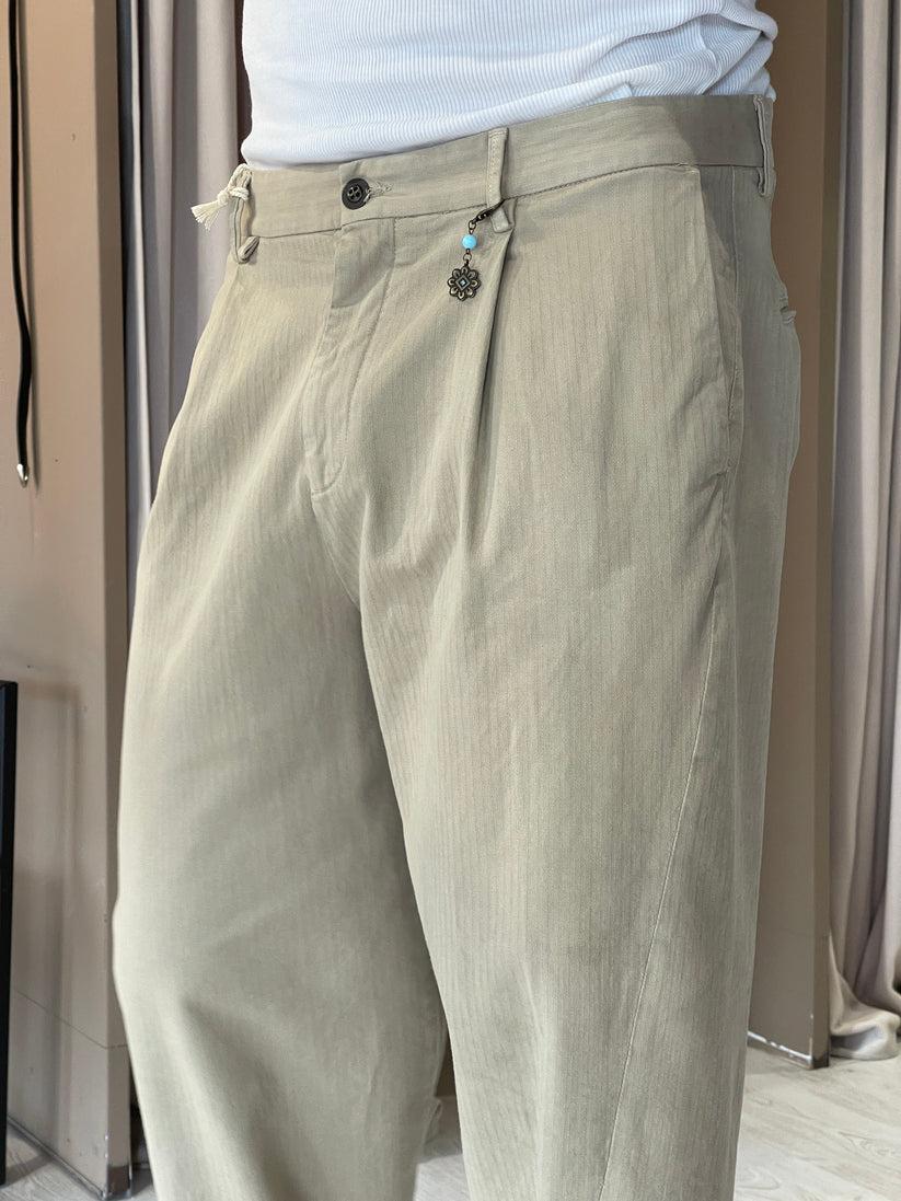 Underground Couture Pantalone Beige Telacruda Economico