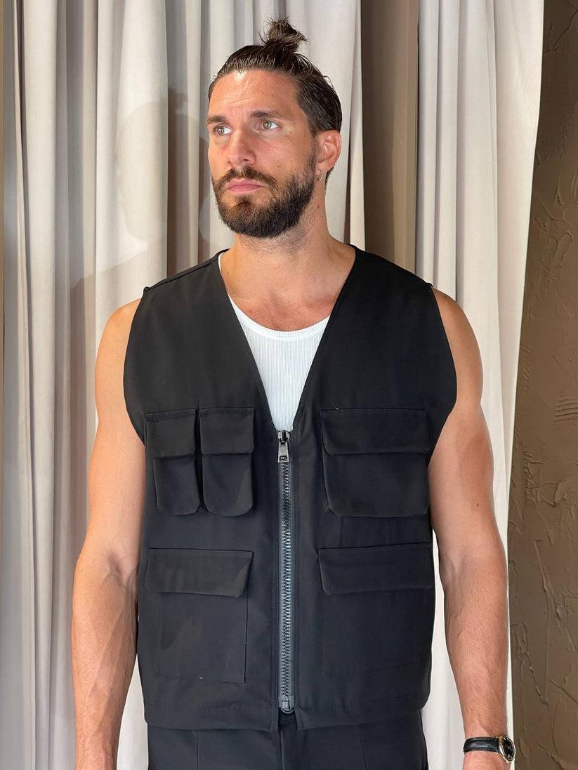 Underground Couture Gilet POCKET Nero Outlet