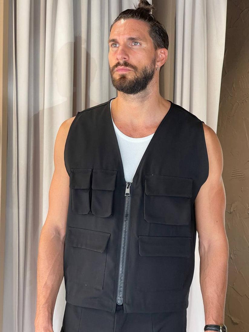 Underground Couture Gilet POCKET Nero Outlet