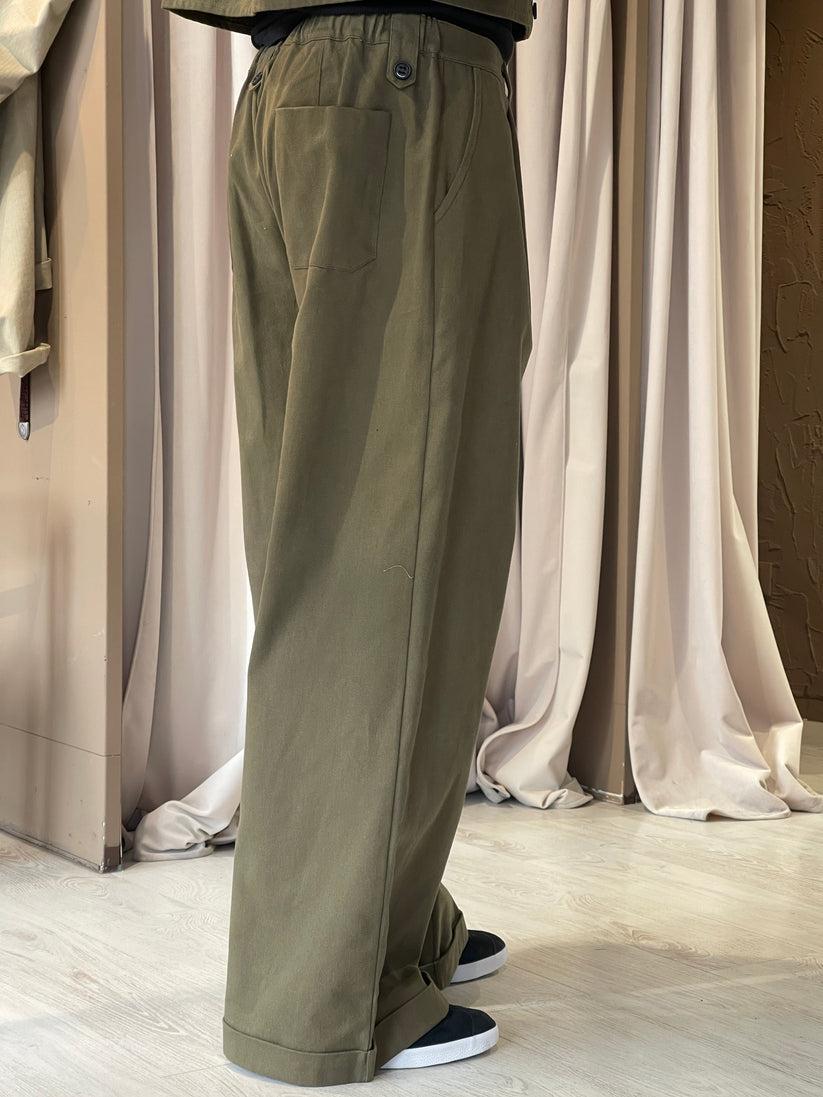 Underground Couture Pantalone Parigi Verde Saldi Di Fabbrica