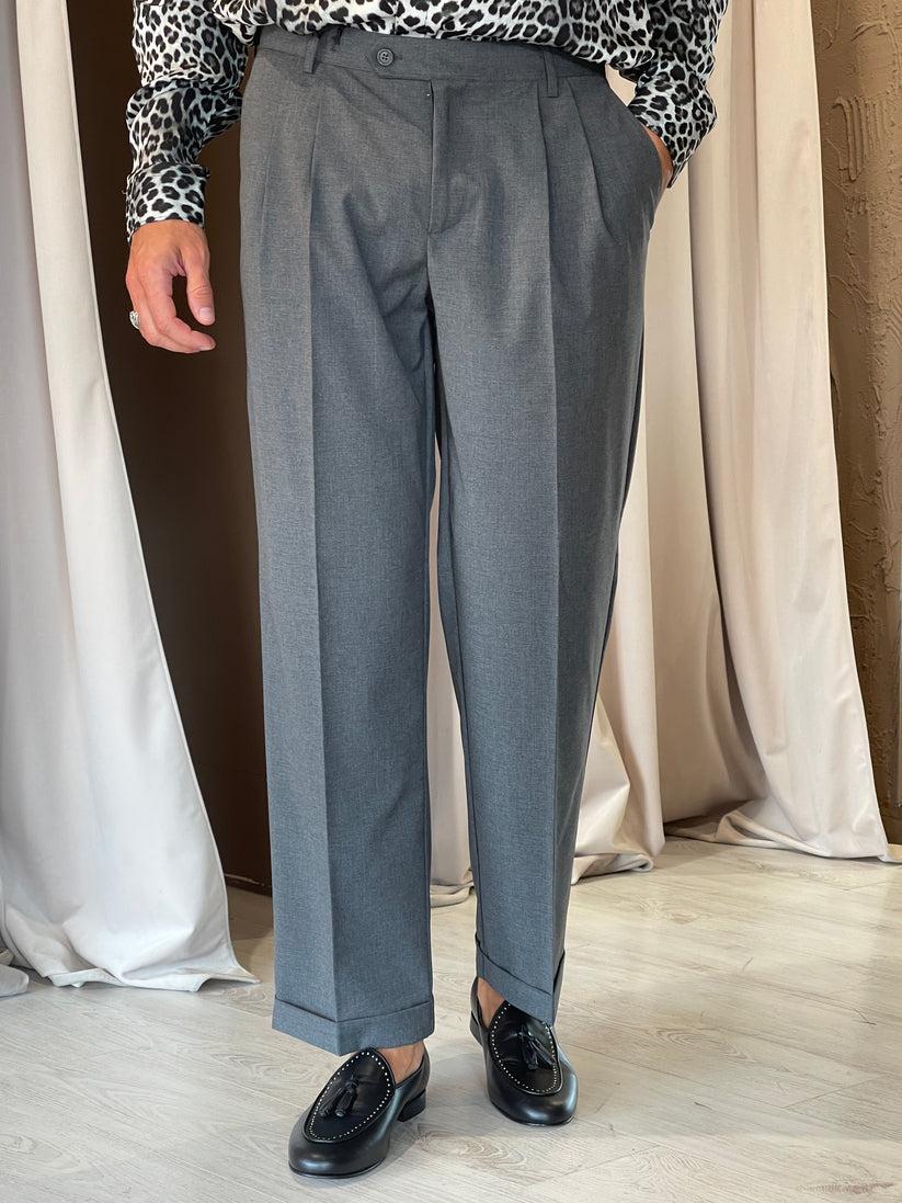 Underground Couture Pantalone D.P Grigio Lana In Linea