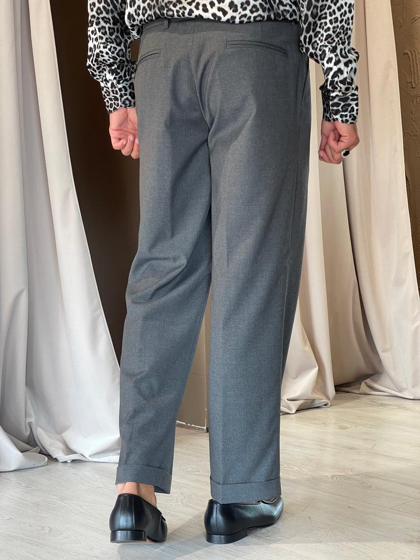 Underground Couture Pantalone D.P Grigio Lana In Linea