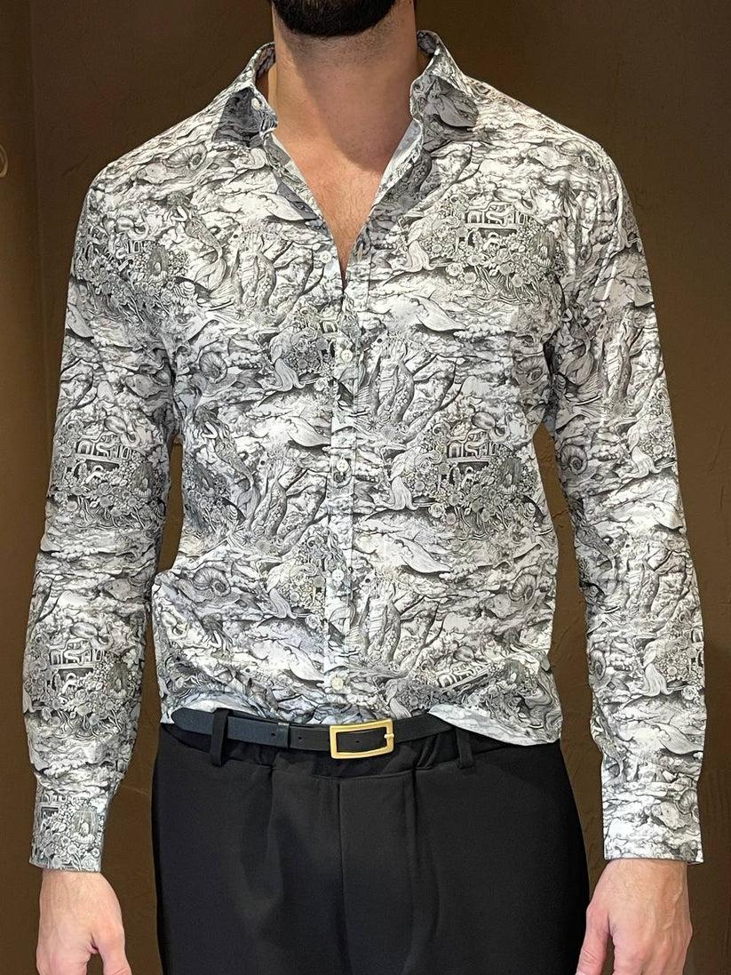 Underground Couture Camicia Fantasia Liberty Qualità