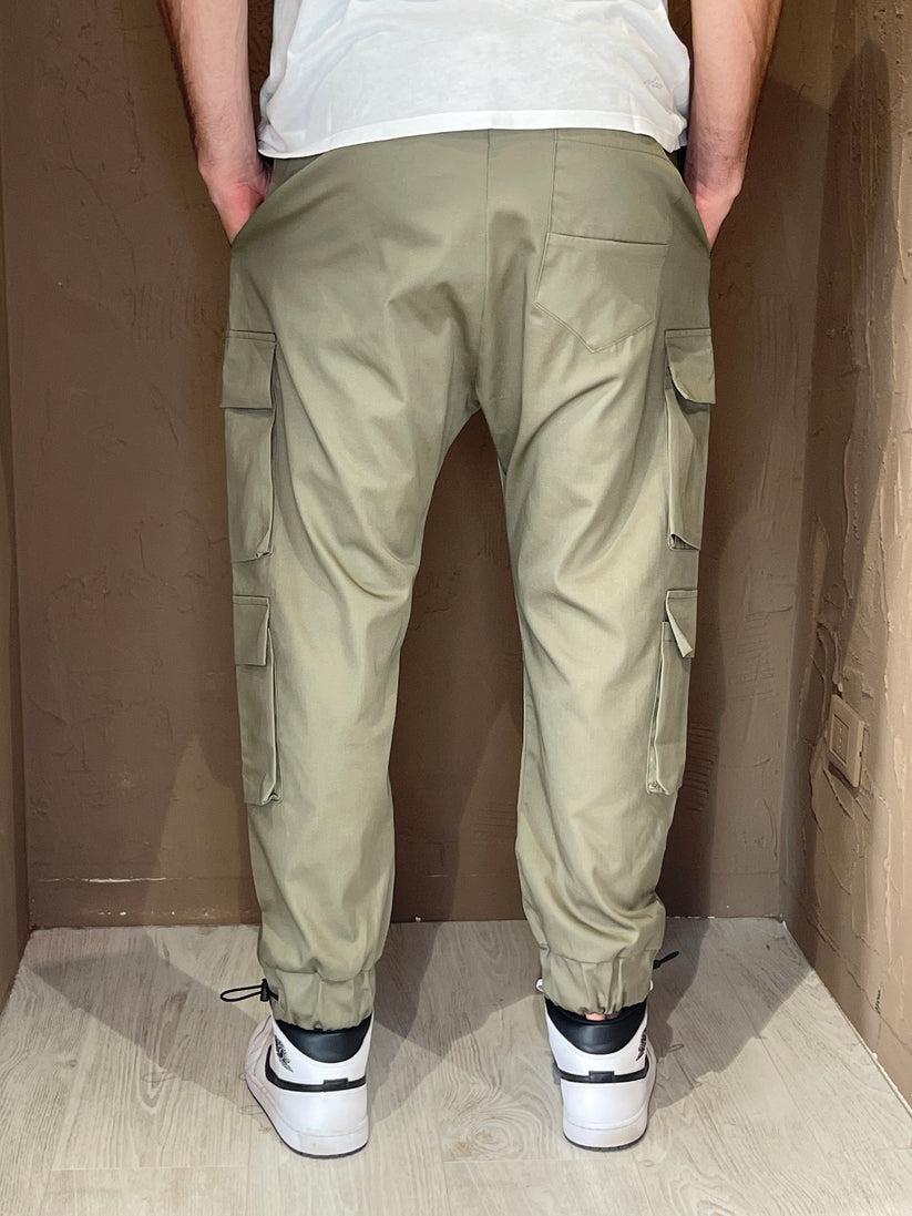 Underground Couture Pantalone Tasconato Verde Spedizione Gratuita