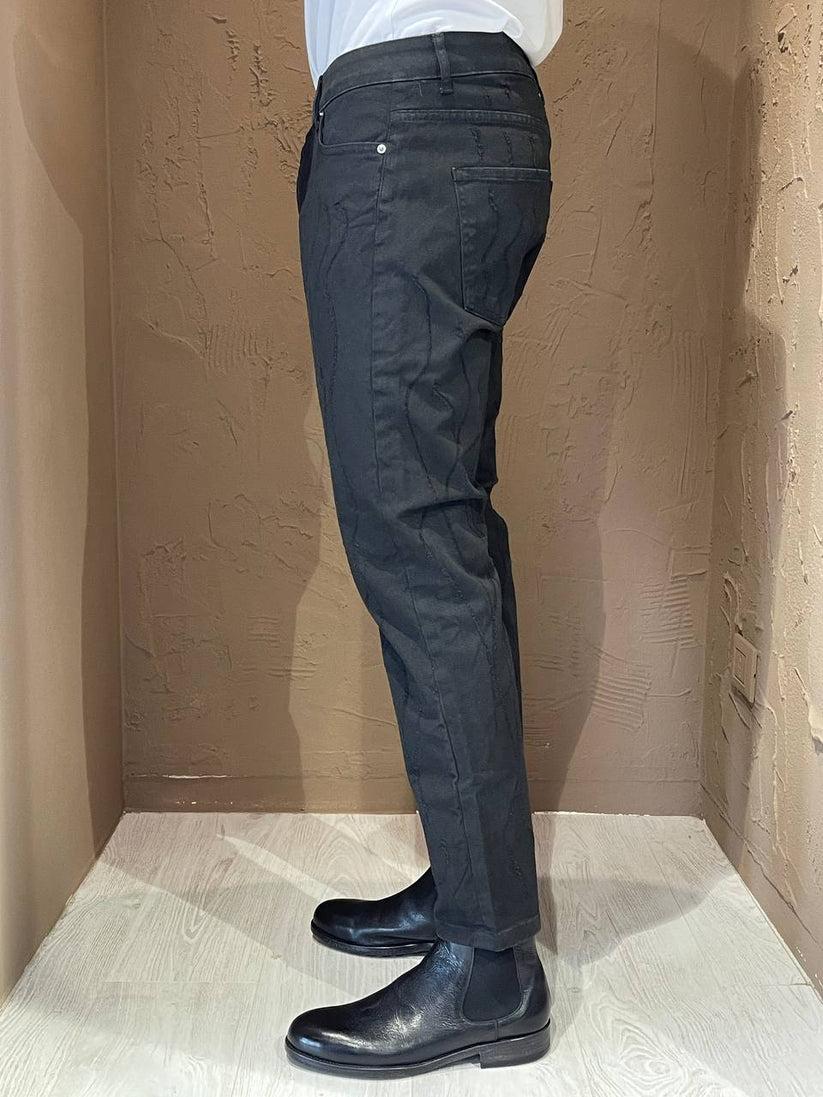 Underground Couture Jeans Bull nero Laser Negozi Online