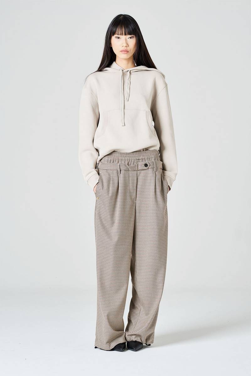 White sand Pantalone palazzo con doppia vita alta Promozione Limitata
