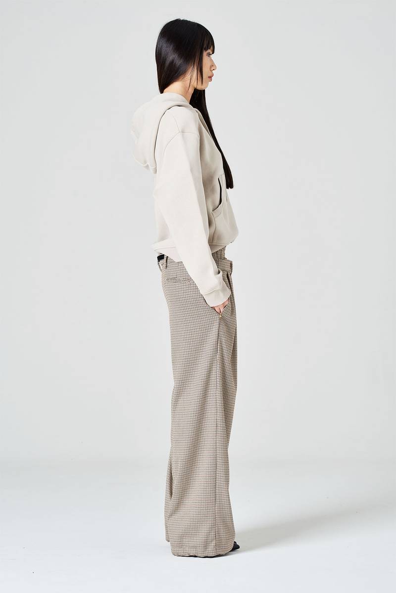 White sand Pantalone palazzo con doppia vita alta Promozione Limitata