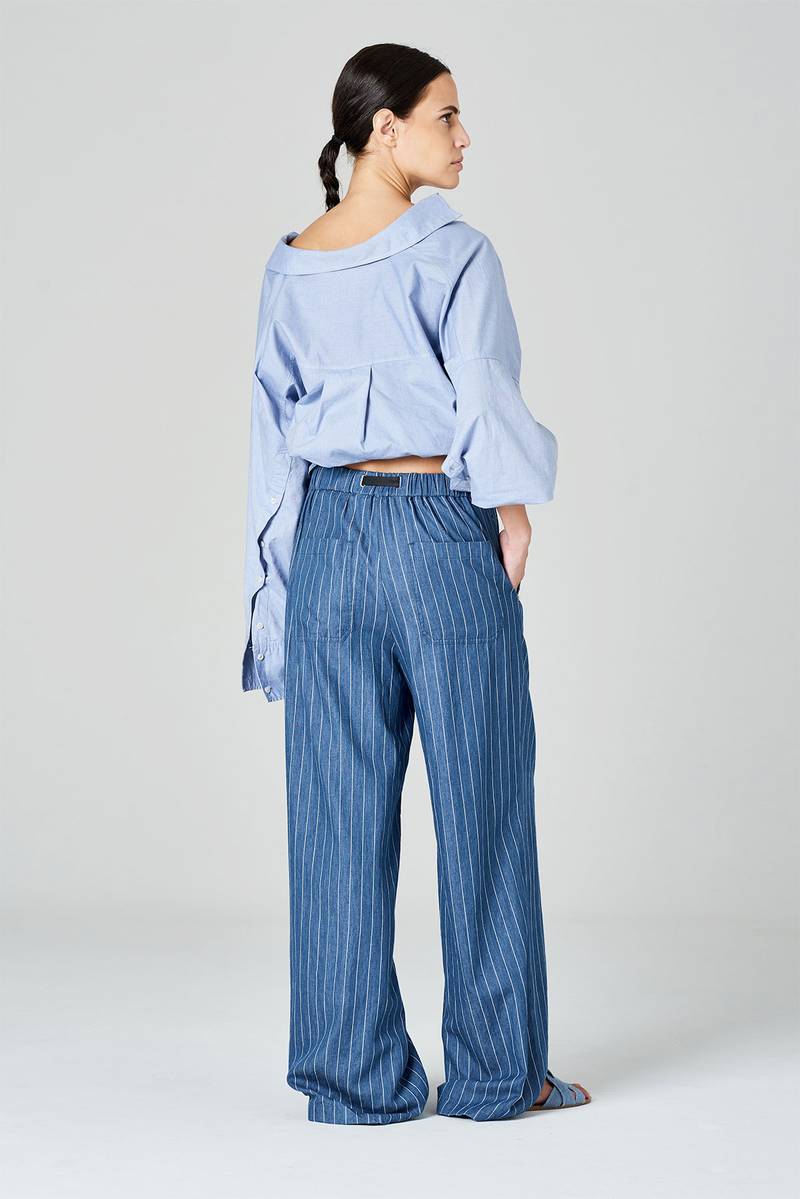 White sand Pantaloni palazzo in denim Hotsell